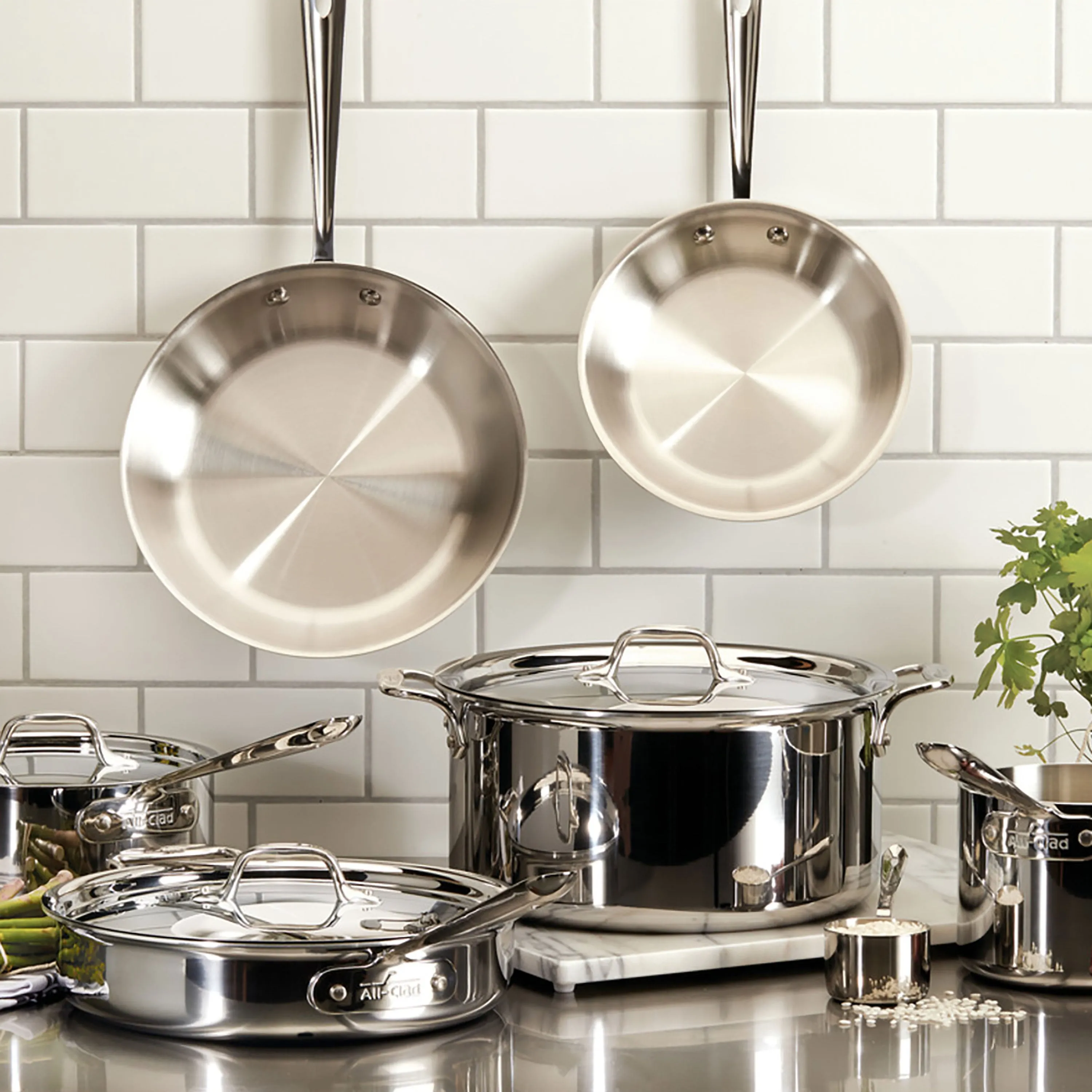 All-Clad d3 Stainless 10 Piece Cookware Set