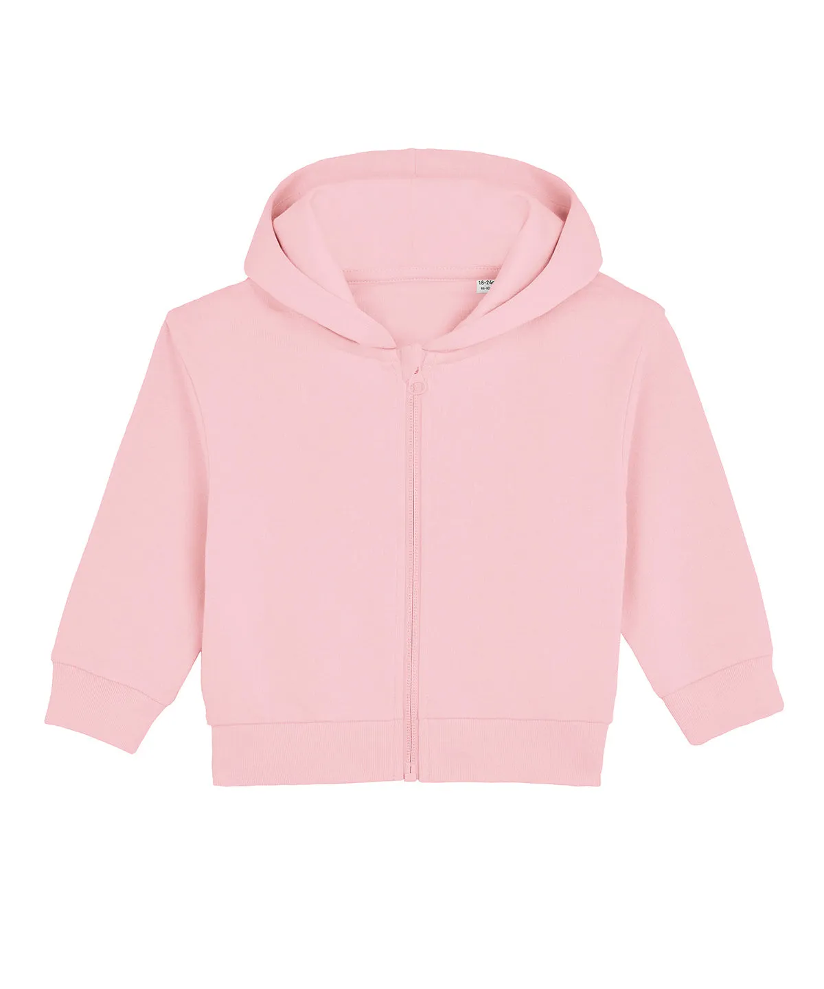 Baby Connector hoodie zip-through sweatshirt (STSB105) | Cotton Pink