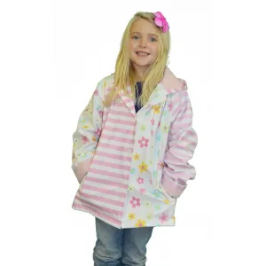 Baby Girls Pastel Posies Rain Coat 1T