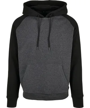 Basic raglan hoodie | Charcoal/Black