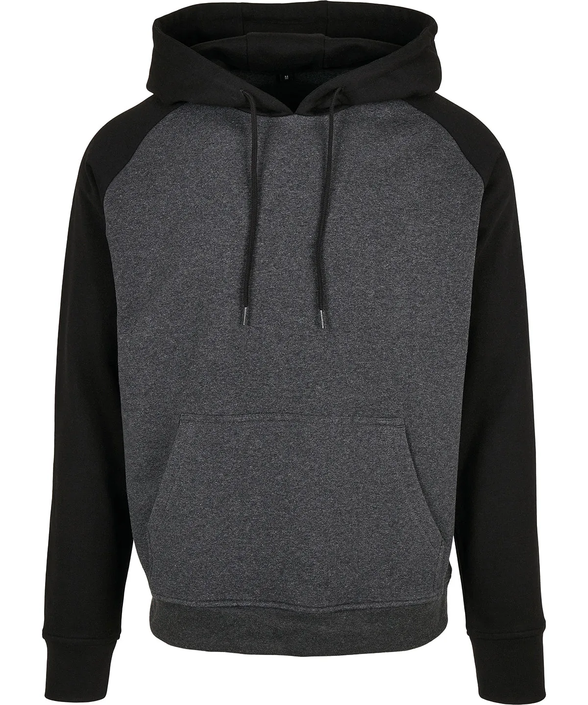 Basic raglan hoodie | Charcoal/Black