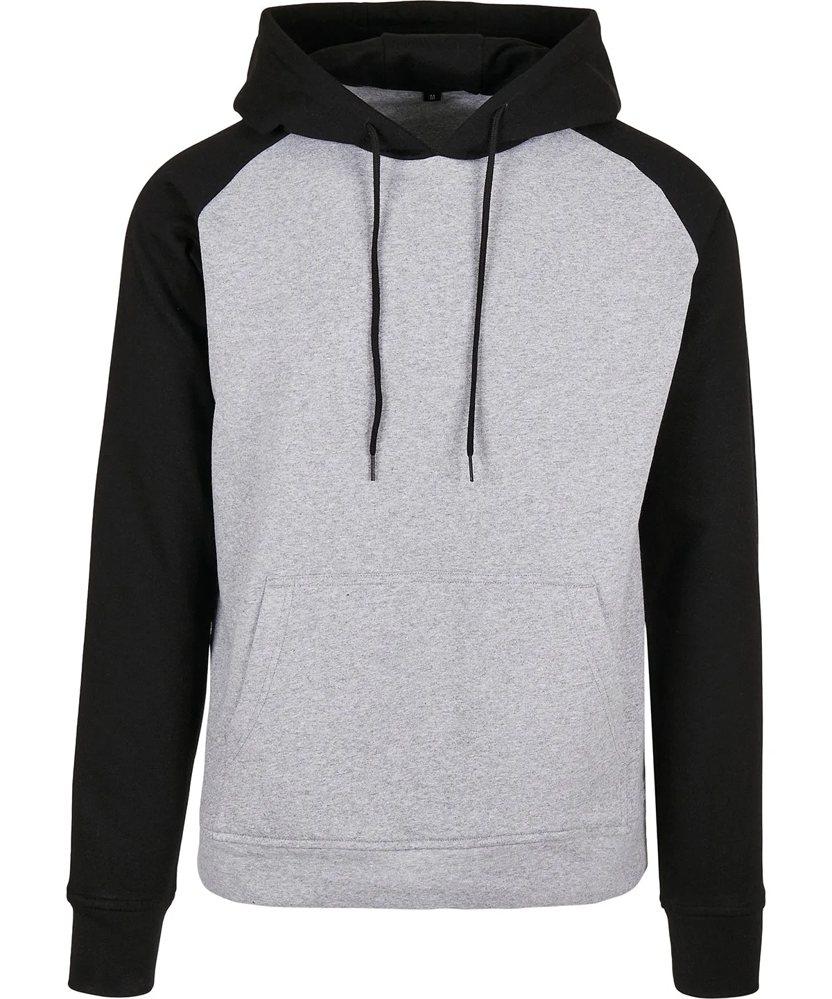 Basic raglan hoodie | Heather Grey/Black