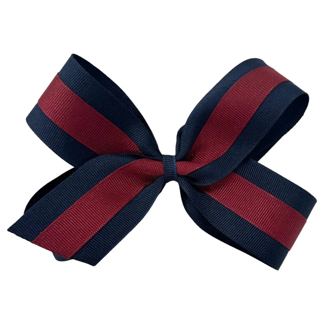 Basically Bows & Bowties Large Grosgrain Layered Hair Bow on Clippie