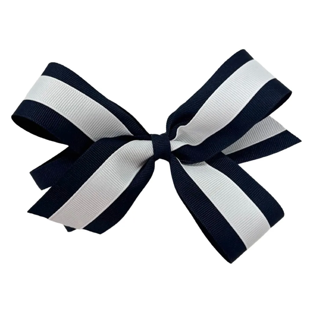 Basically Bows & Bowties Large Grosgrain Layered Hair Bow on Clippie