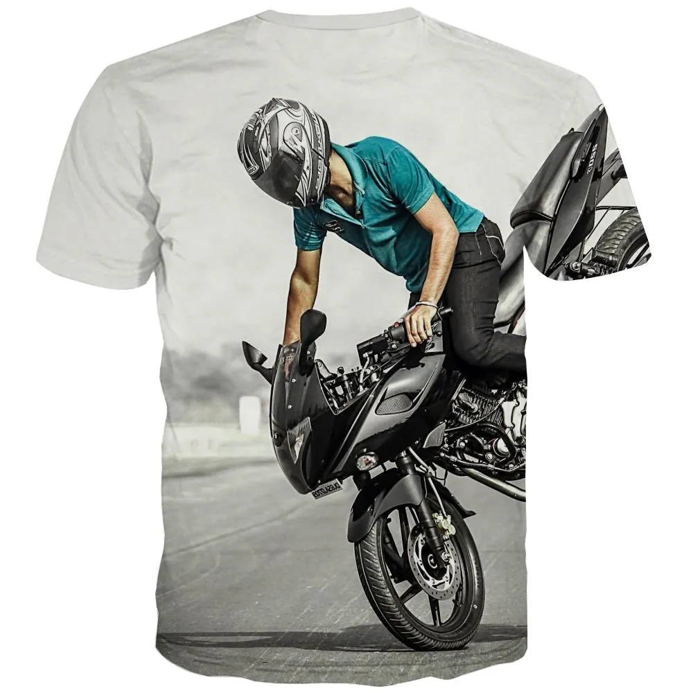 Bicycle T shirts Men Metal Shirt Print City Tshirts Novelty Psychedelic T shirts Funny