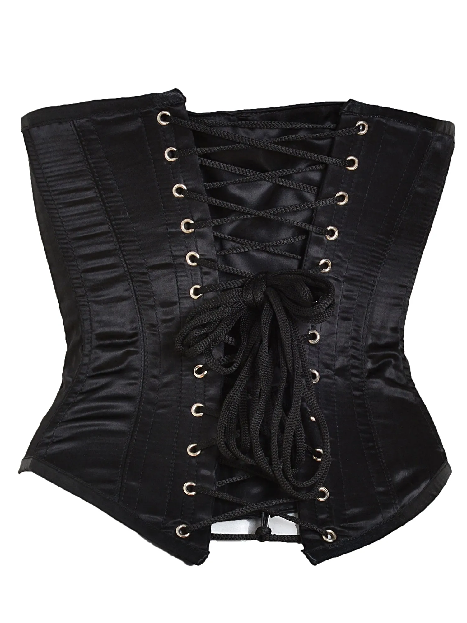 Black Satin Underbust Corset