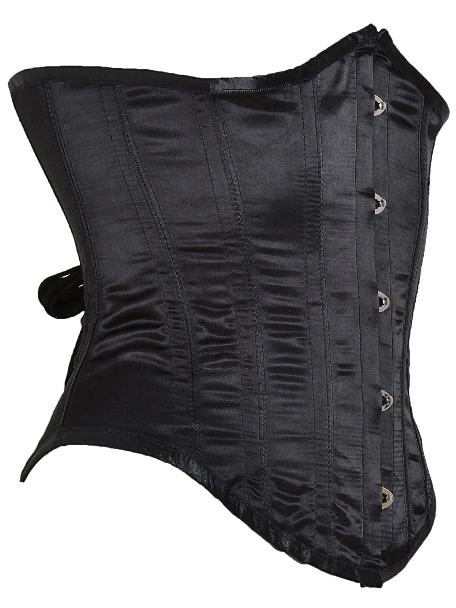 Black Satin Underbust Corset