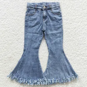 Boutique Baby Girls Jeans Pants Tassel Denim Bell Pants P0132