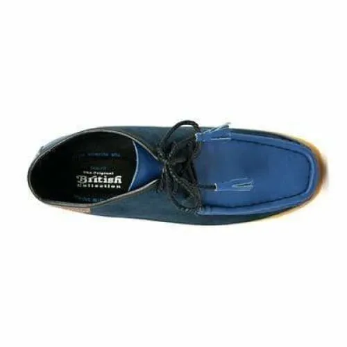 British Walkers Knicks Men's Light Blue Suede and Navy Leather