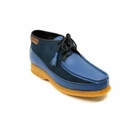 British Walkers Knicks Men's Light Blue Suede and Navy Leather