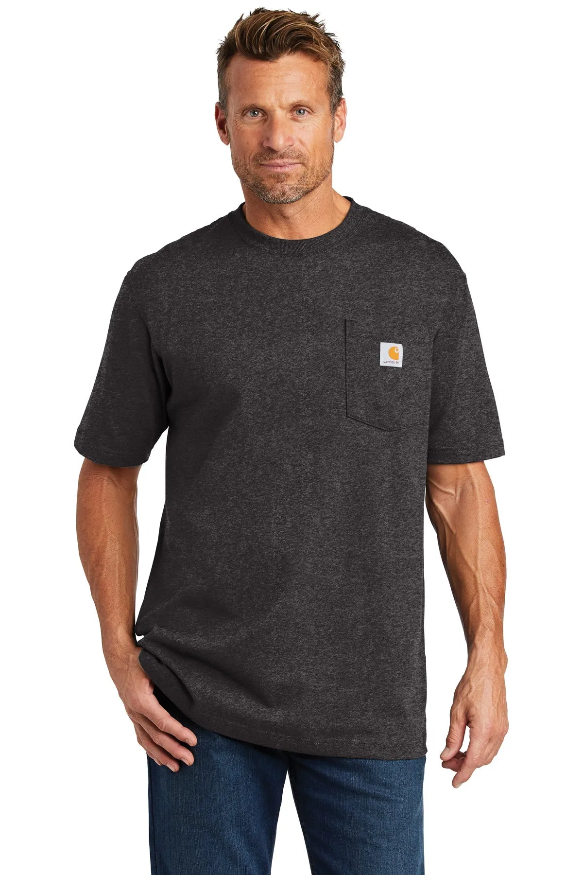 Carhartt Workwear Custom Pockets T-Shirts, Carbon Heather