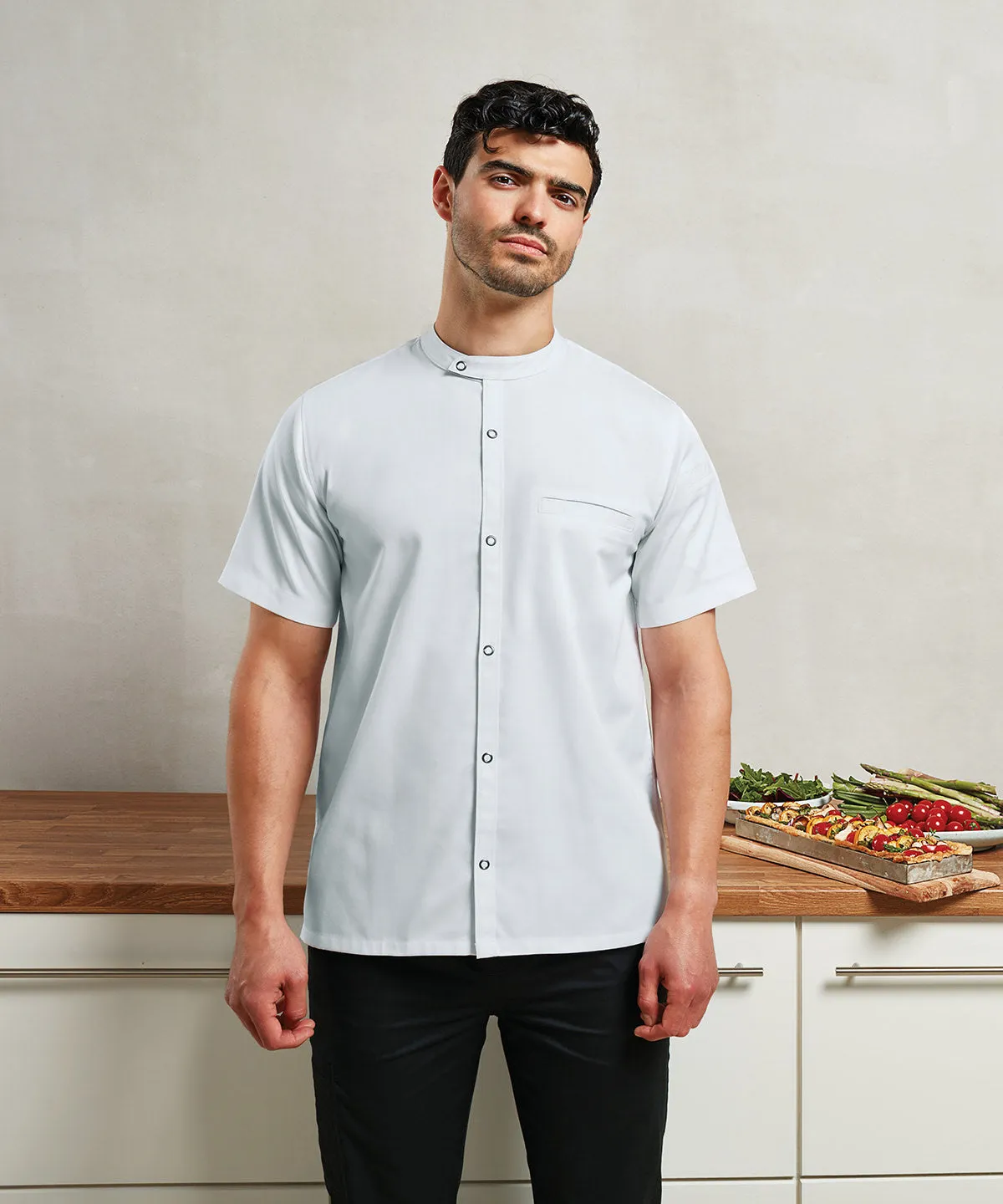 Chefs Recyclight Short Sleeve Shirt | Black