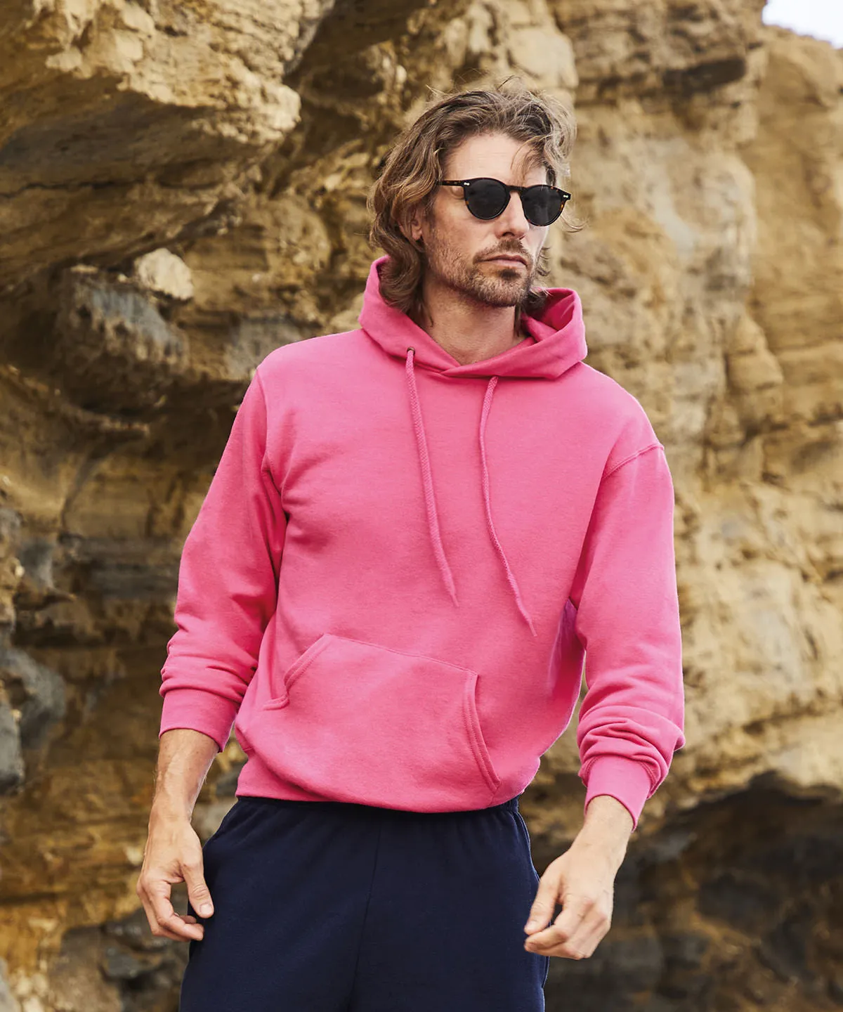 Classic 80/20 hooded sweatshirt | Fuchsia