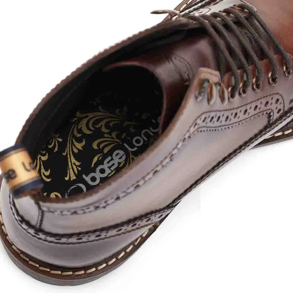 Dealer Burnished Brogue Boots