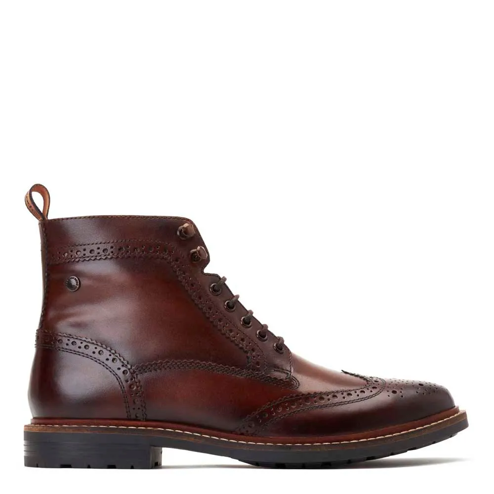 Dealer Burnished Brogue Boots