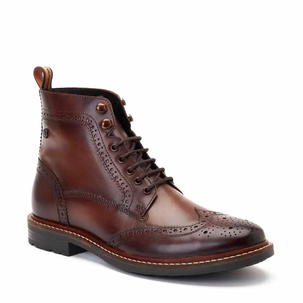 Dealer Burnished Brogue Boots