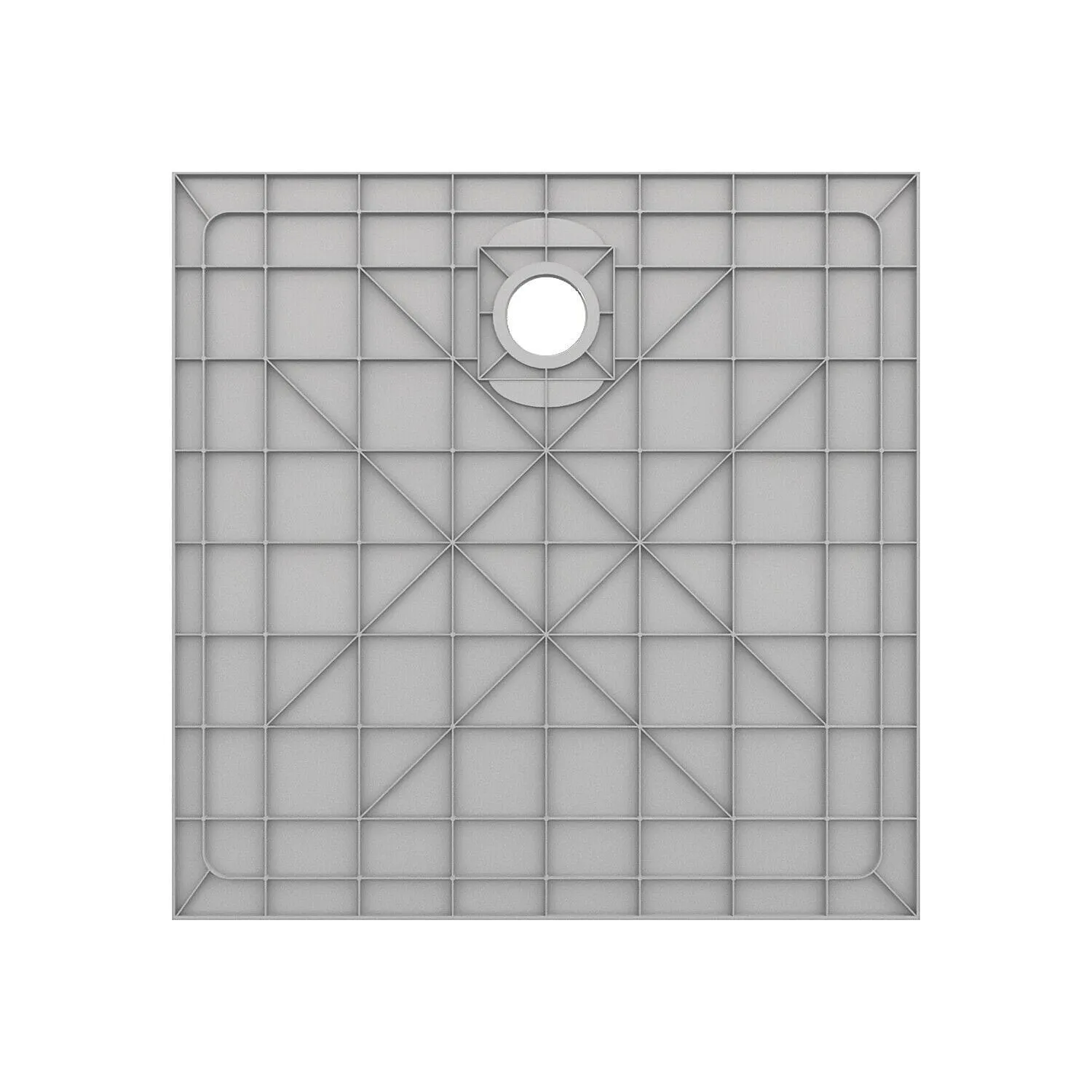 ELEGANT Rectangle Durable SMC Shower Base Gray - Tile over Tray Shower base