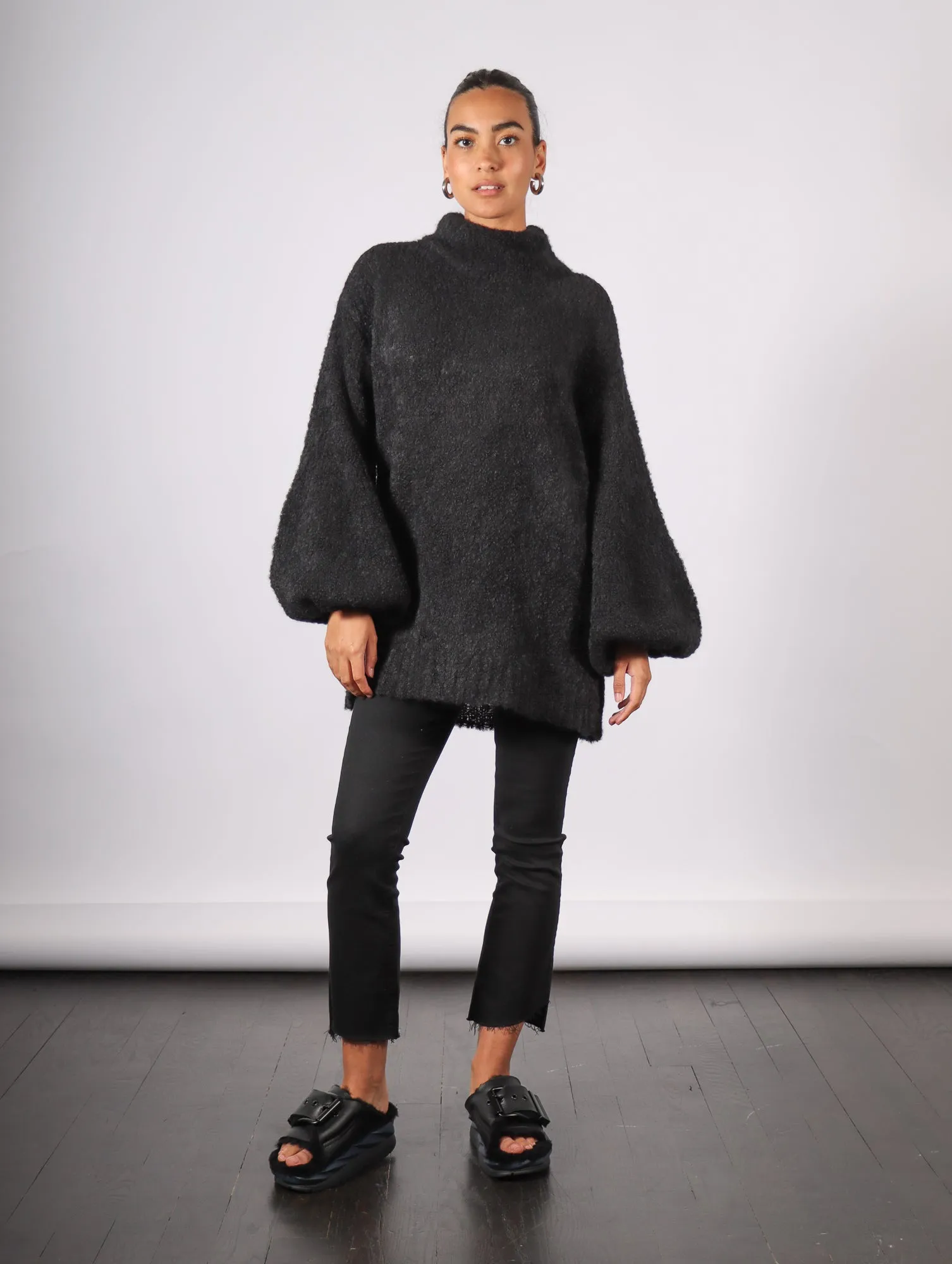 Emin Sweater in Black by Rodebjer