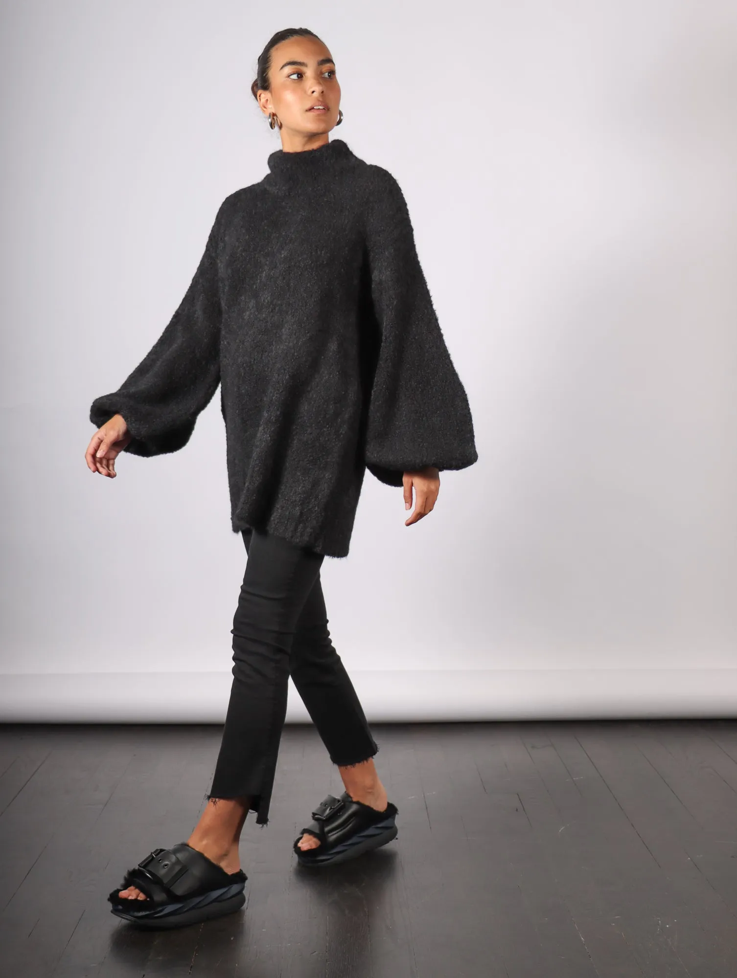 Emin Sweater in Black by Rodebjer