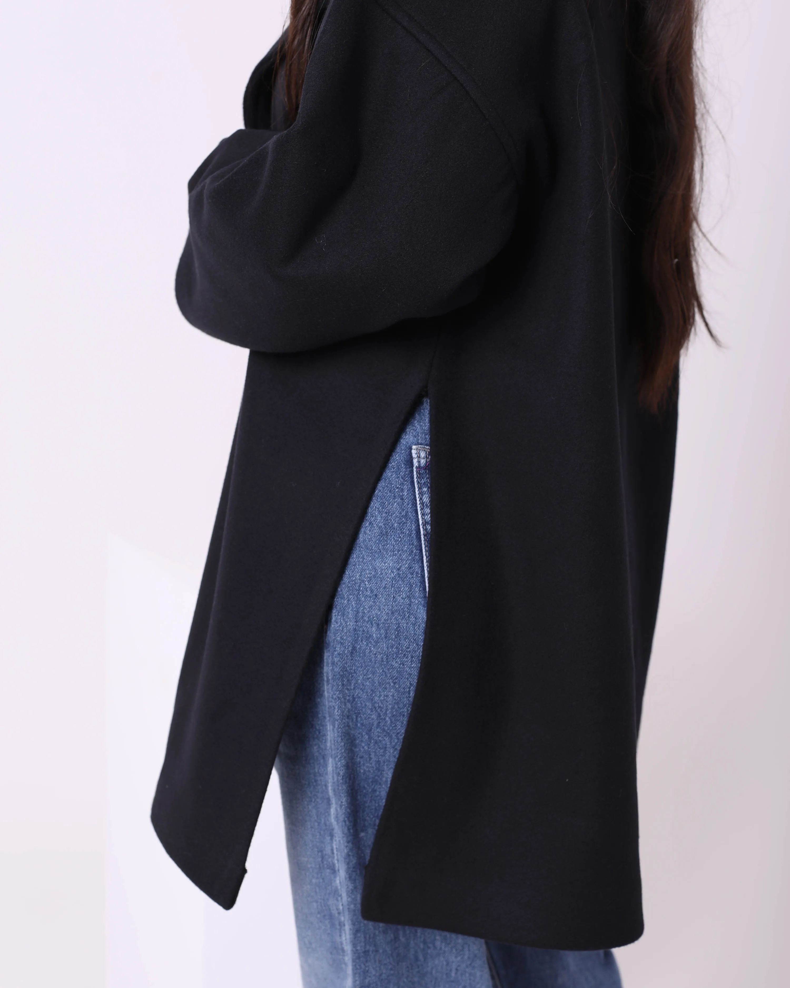 Felt Long Soft Jacket (W717) - Just4Women