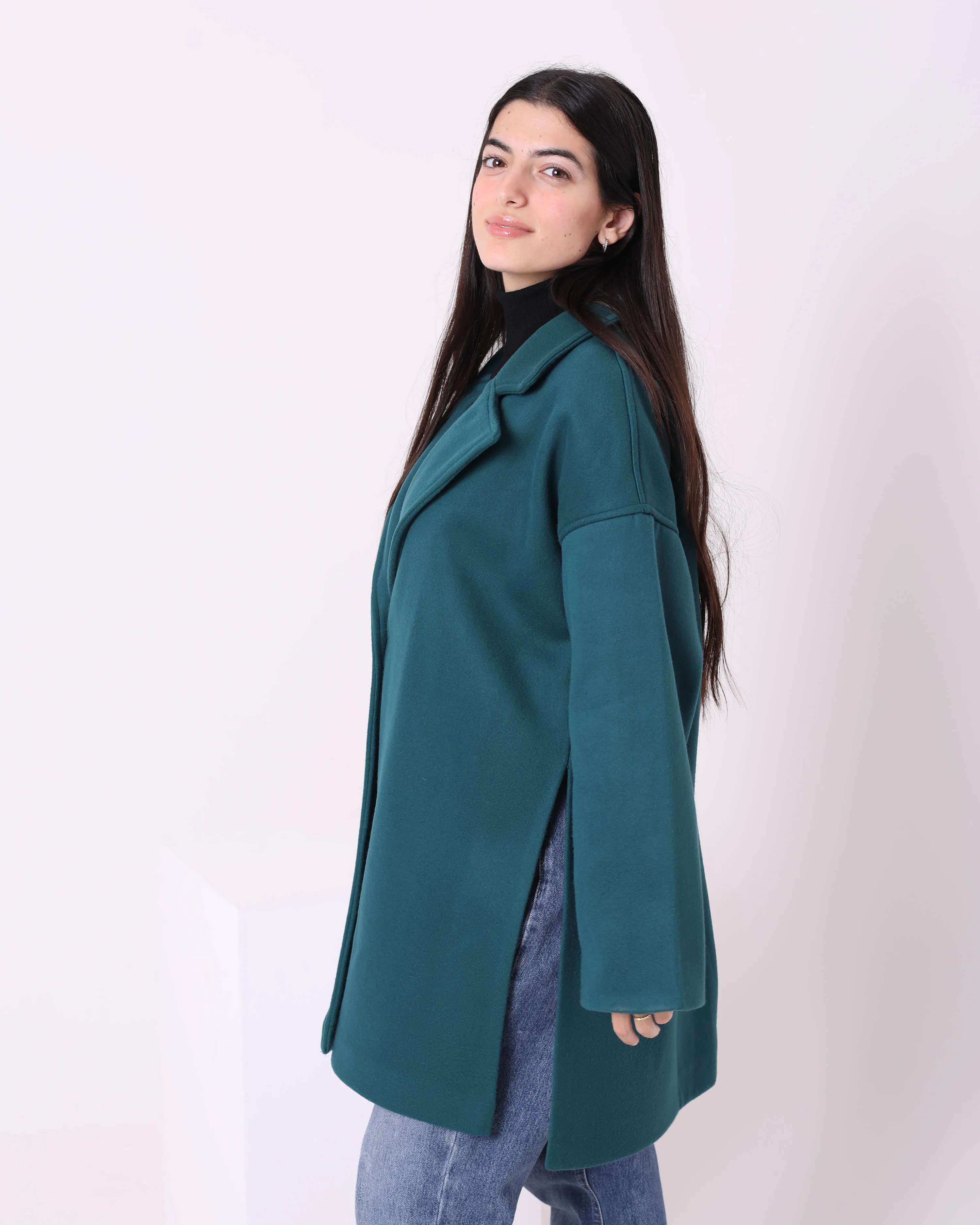 Felt Long Soft Jacket (W717) - Just4Women