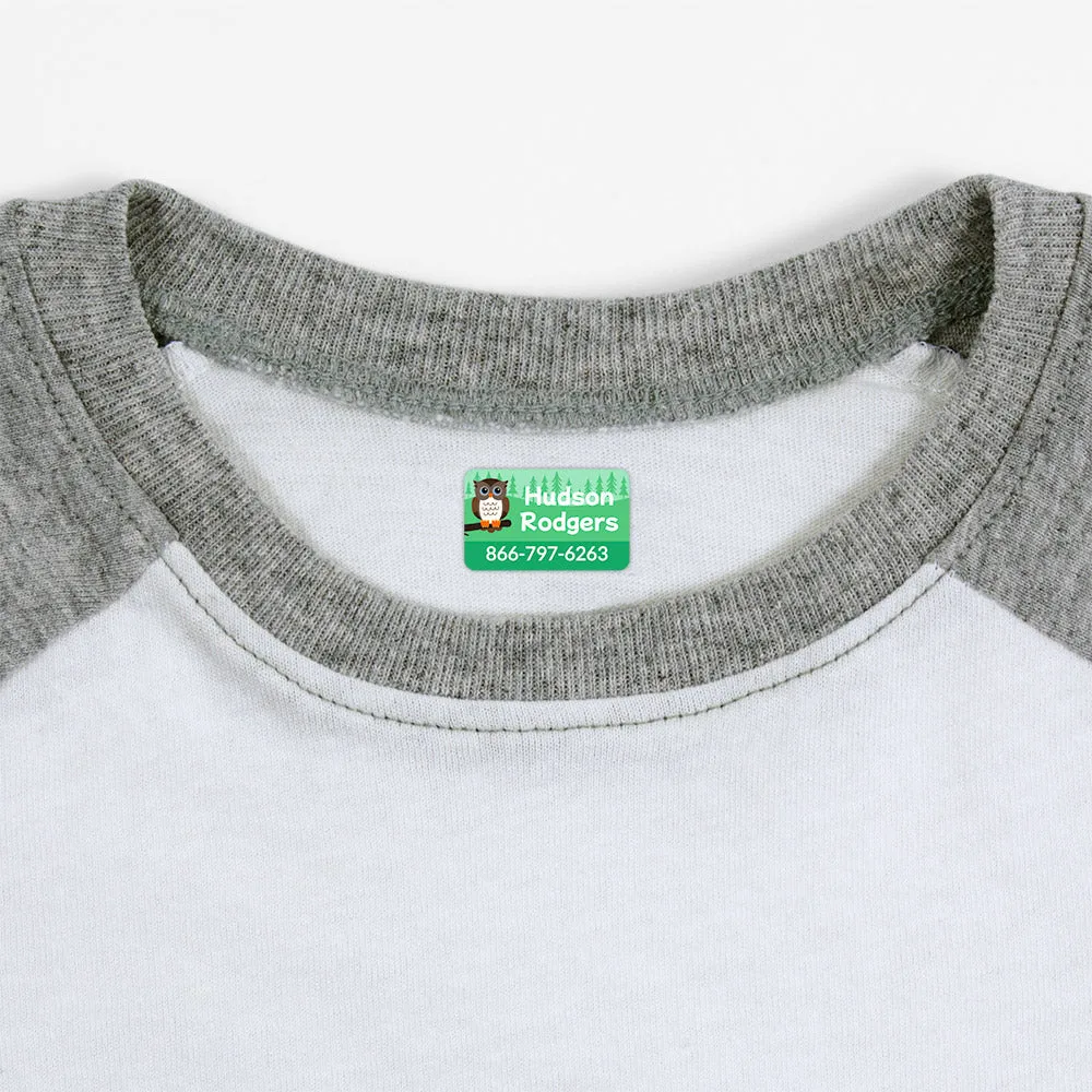 Forest Animals Iron-On Clothing Labels