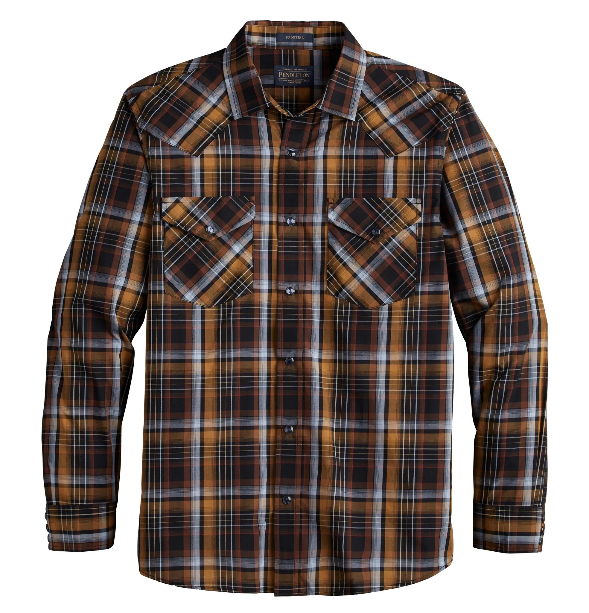 Frontier Shirt - Gold Black Plaid