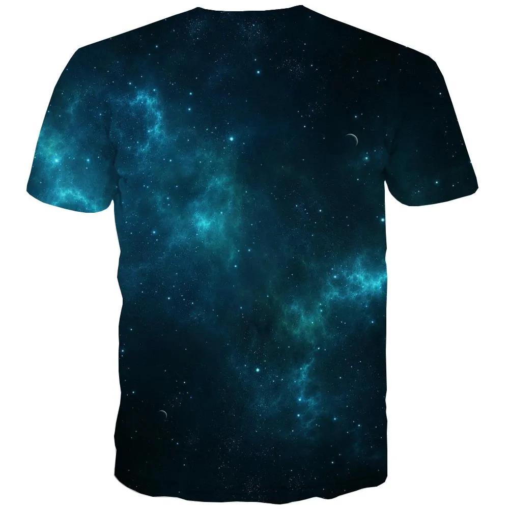 Galaxy T shirts Men Planet T-shirts 3d Starry Sky Tshirts Novelty Colorful T-shirts Graphic Harajuku Tshirts Cool