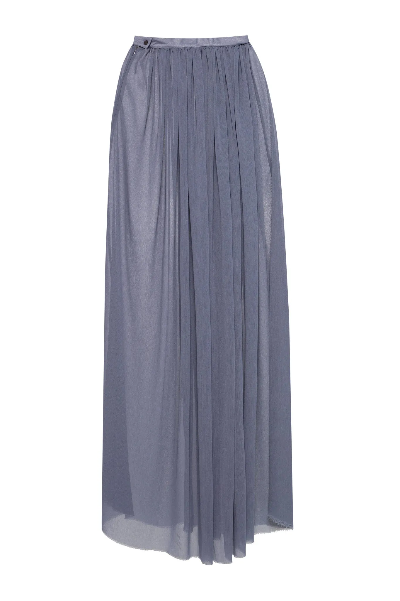 Gray Chiffon Skirt