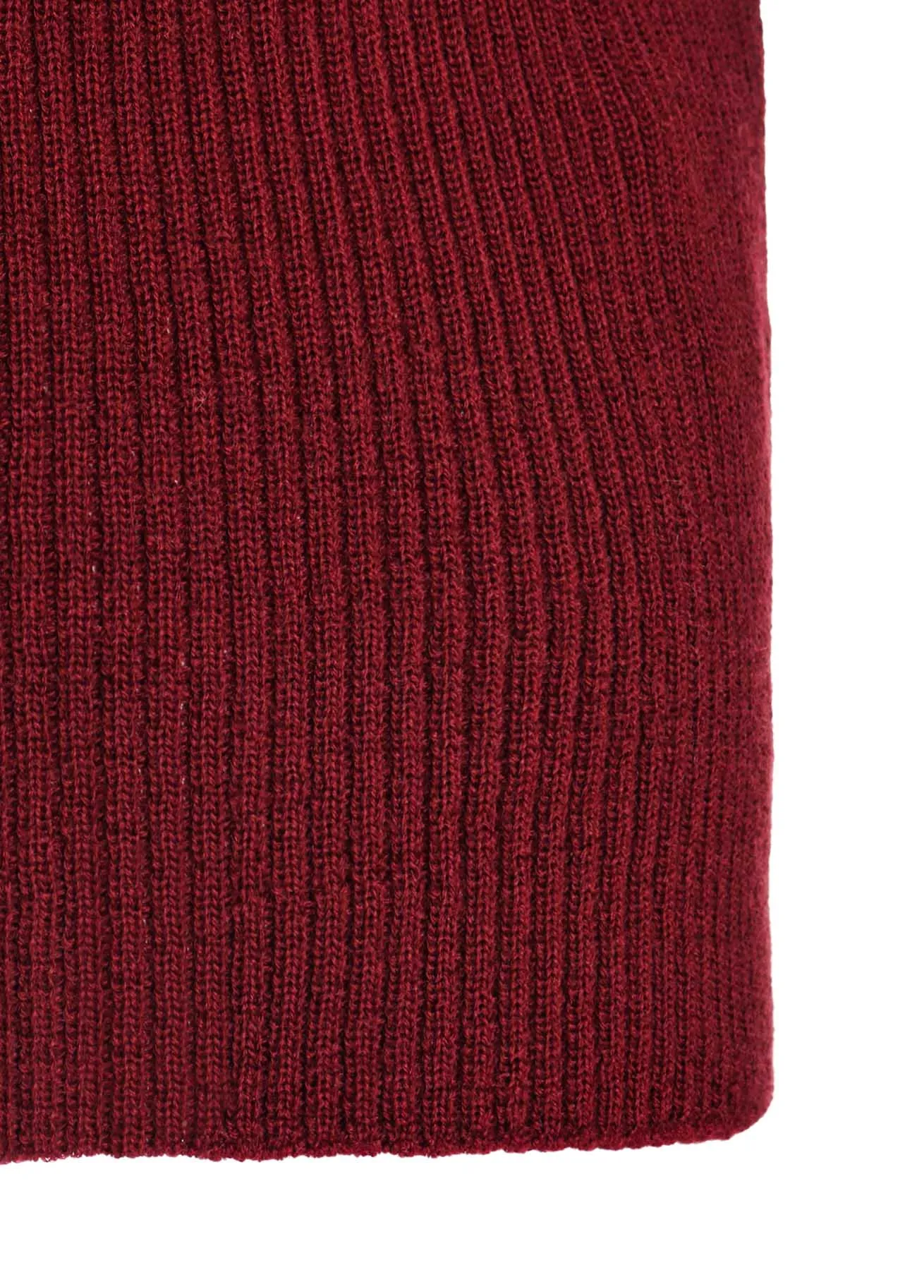 HIGH NECK RIBBED PULLOVER