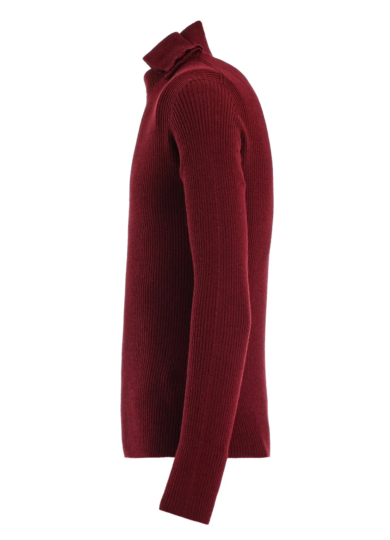 HIGH NECK RIBBED PULLOVER