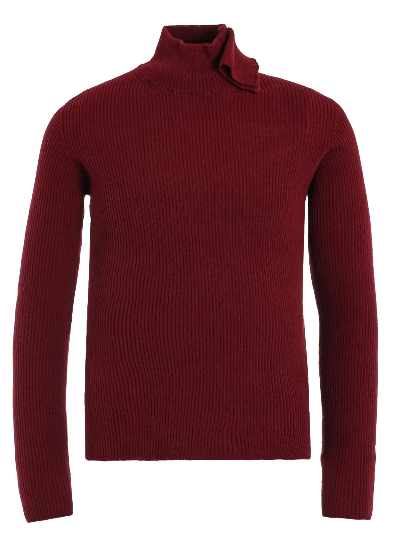 HIGH NECK RIBBED PULLOVER