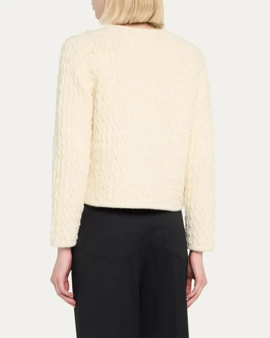 Ivory Bridget Knit Jacket