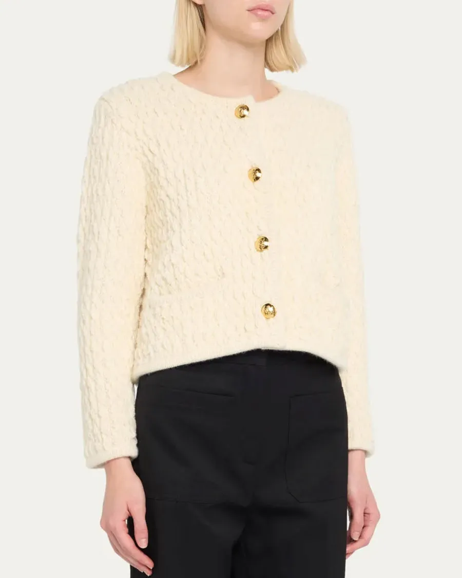 Ivory Bridget Knit Jacket