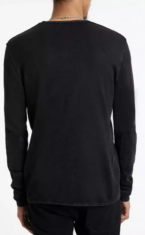 John Varvatos Walter Crew Neck Sweater, Black