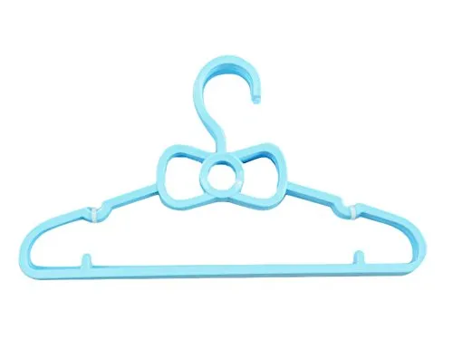 Kentop Kids Plastic Hangers Blue Bow-Knot Shape Baby?Toddler?Clothes, Pants, Skirt Hanger