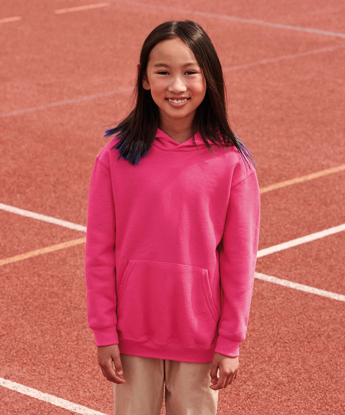 Kids classic hooded sweatshirt | Fuchsia