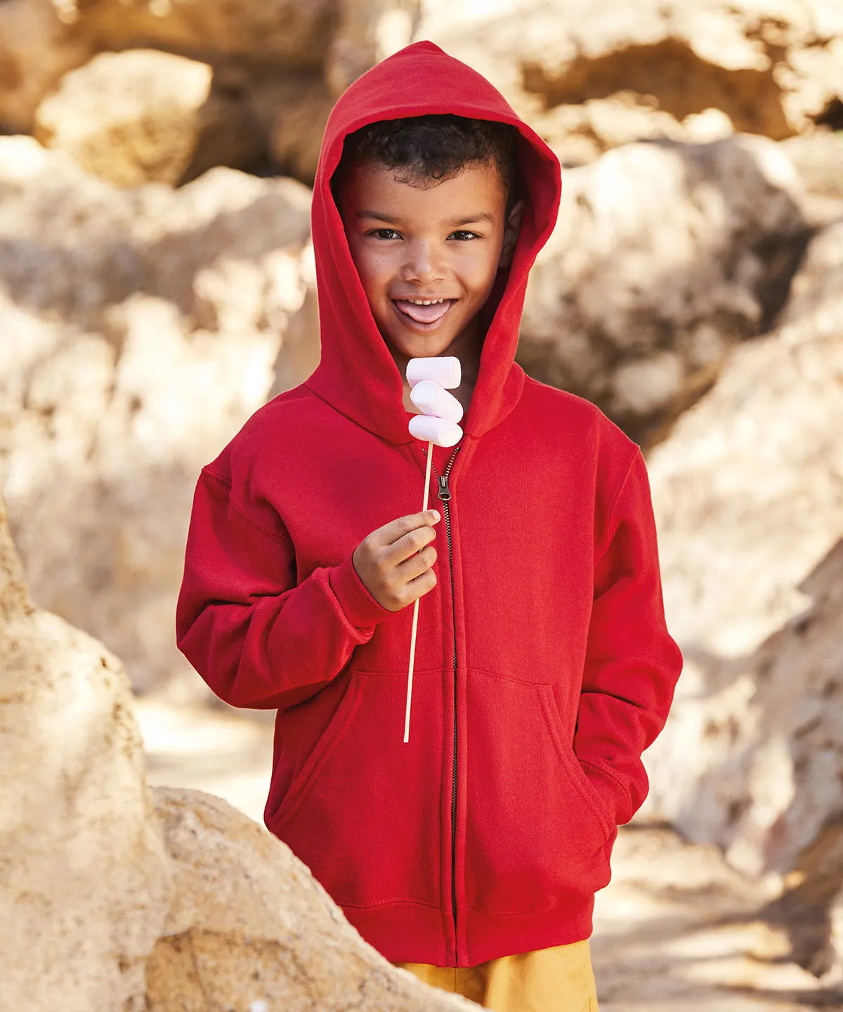 Kids classic hooded sweatshirt jacket | Royal