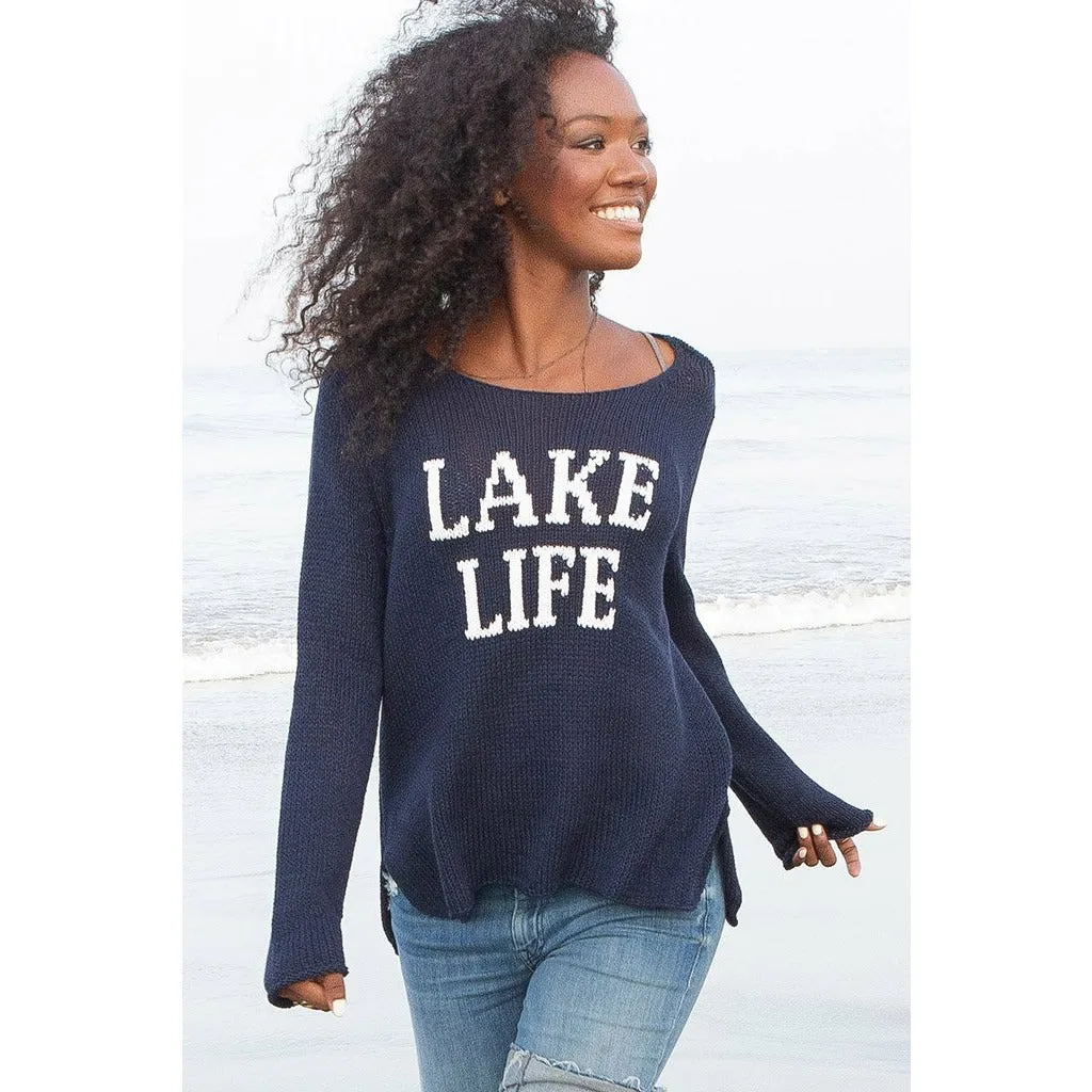 Lake Life Crew Cotton