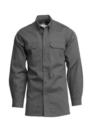 LAPCO - 7oz. 100% Cotton Twill FR Uniform Shirt Grey