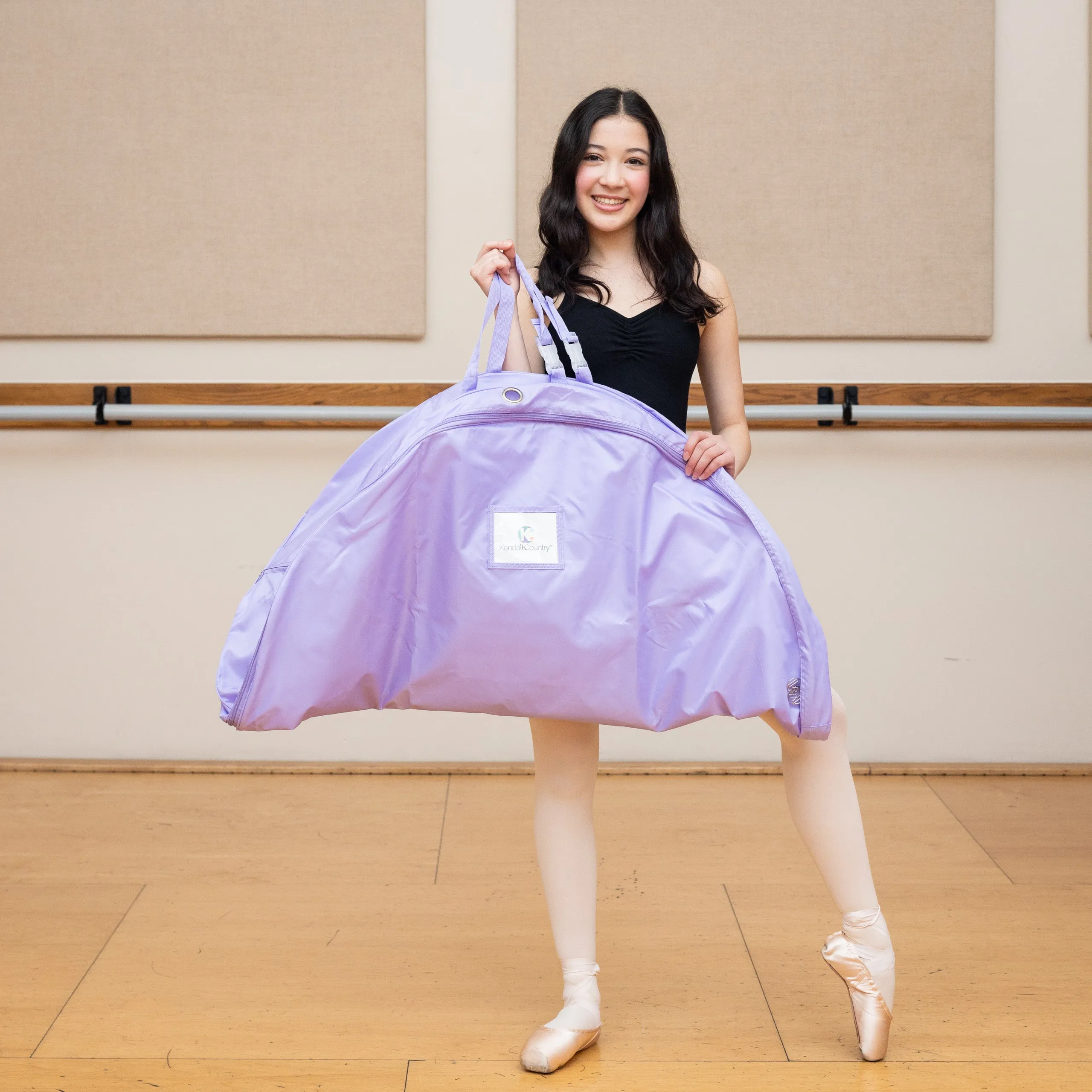 Large Pancake Tutu Garment Bag - Lilac Purple, 40"