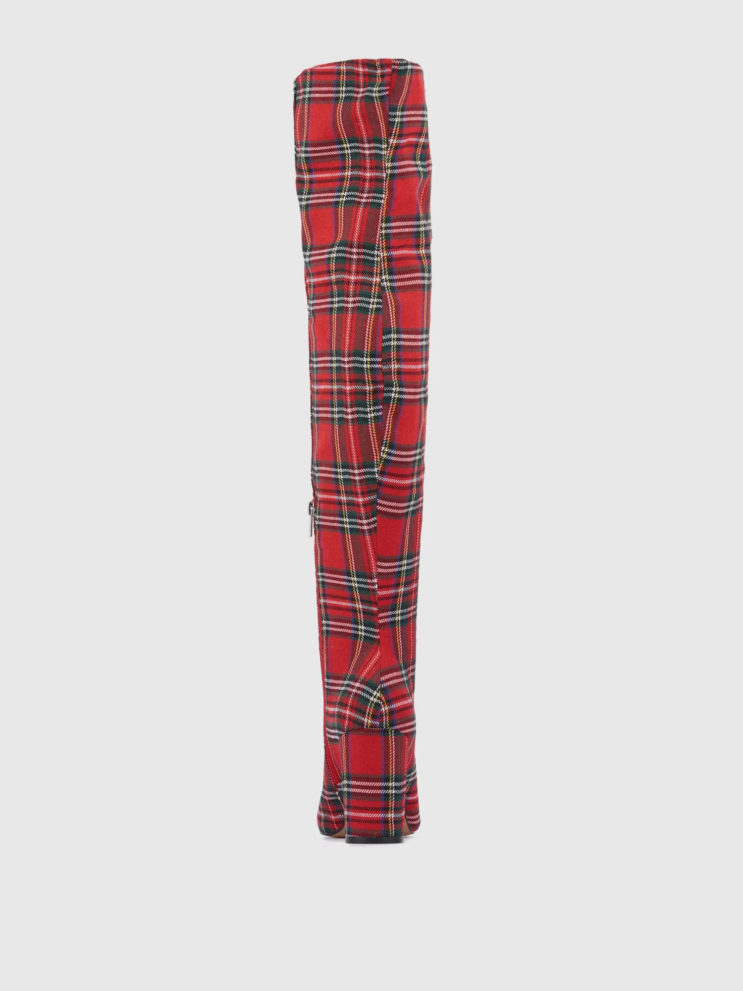 Layla Tartan Plaid Thigh-High Boot