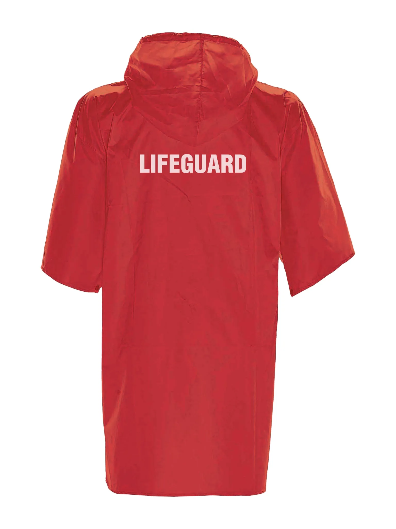 'Lifeguard'' Poncho - Rouge