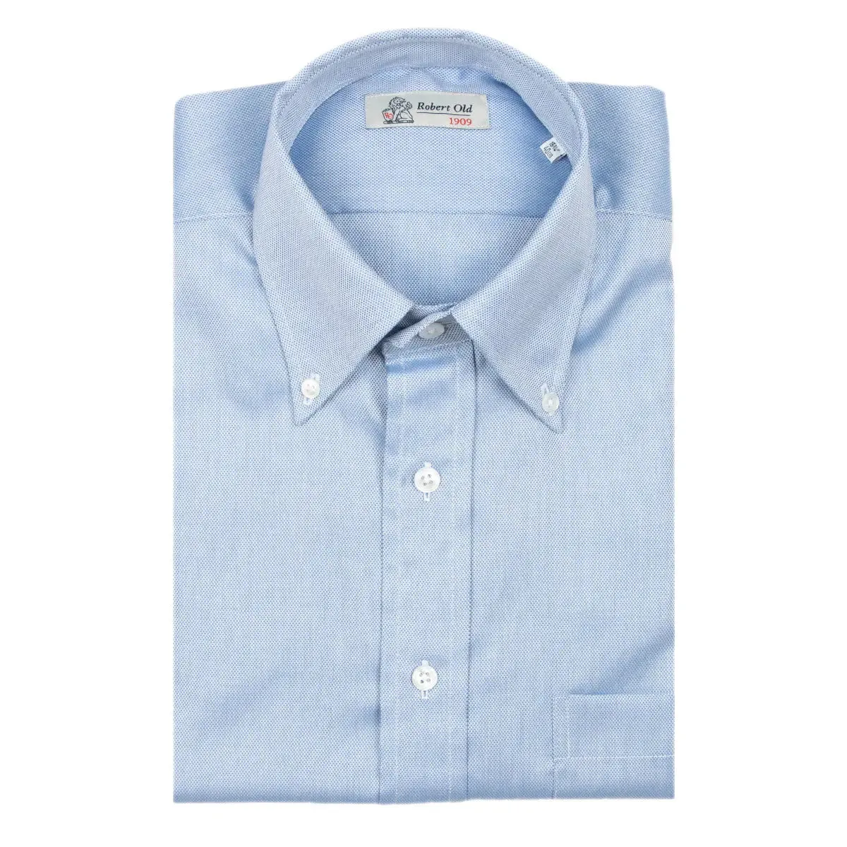 Light Blue Swiss Genio Voyage Cotton Oxford Shirt