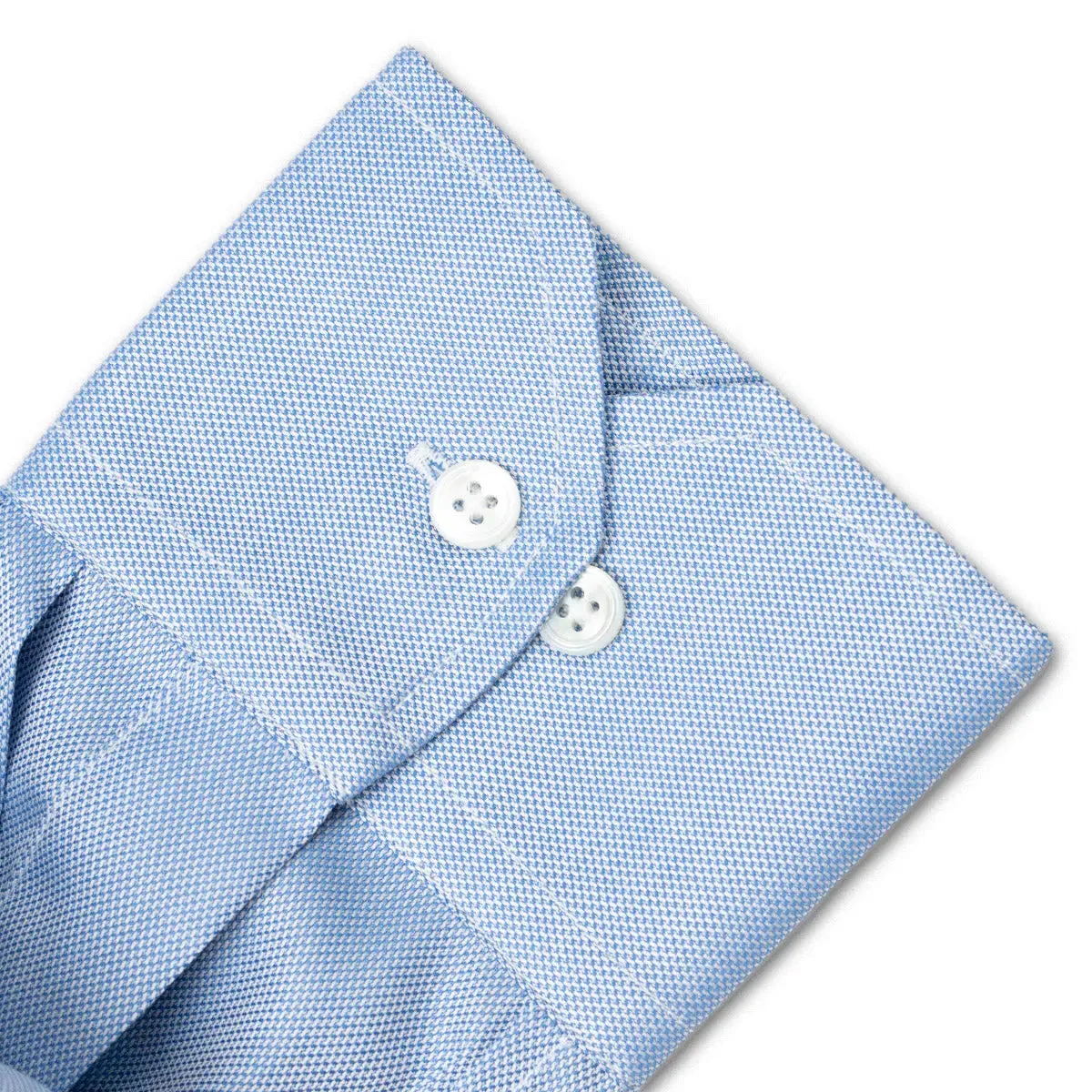 Light Blue Swiss Genio Voyage Cotton Oxford Shirt