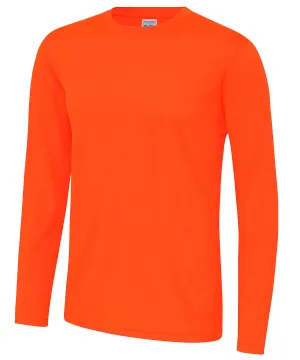 Long sleeve cool T | Electric Orange