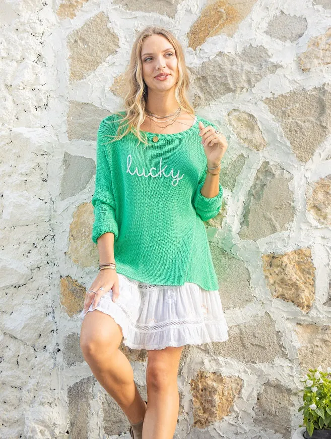 Lucky Crew Cotton Sweater