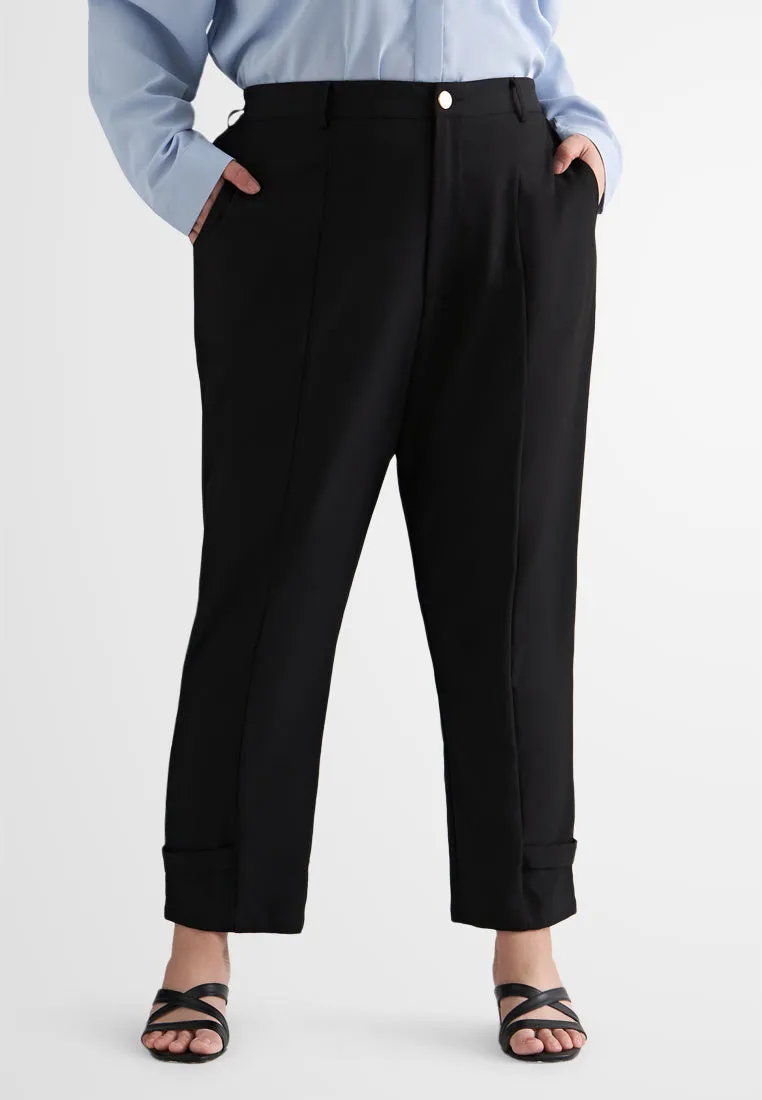 Luna Ankle Detail Smart Tapered Pants