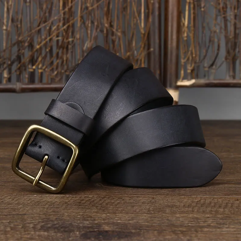 Men's Casual Jacket Soft Cowskin Leather Belt