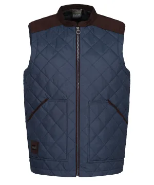 Moreton diamond quily gilet | Navy